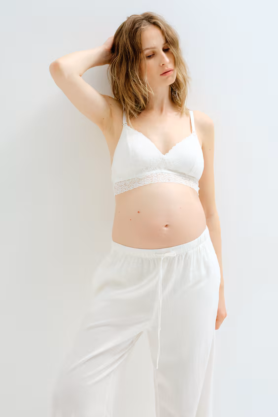 2-пак бесшовных бюстгальтеров для кормления mama с поролоном