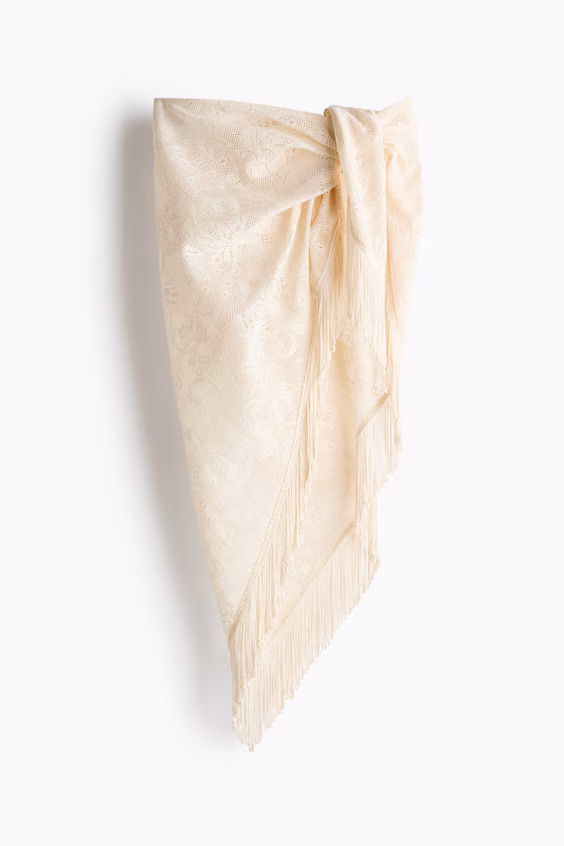 Парео в стиле крючком