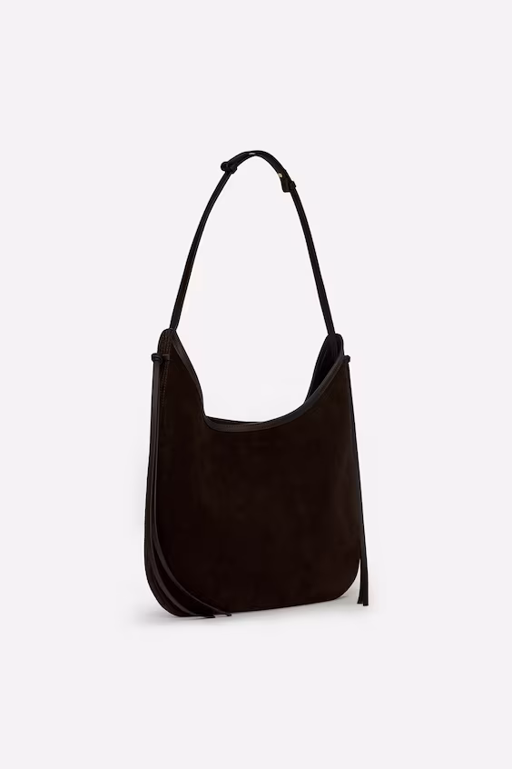 Сумка на плечо из замши