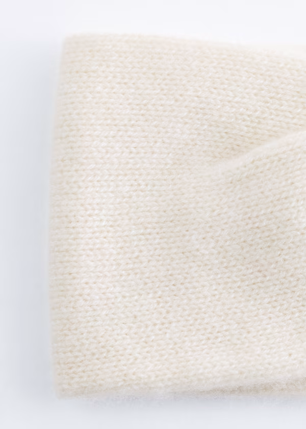 Ободок из кашемира с завязкой