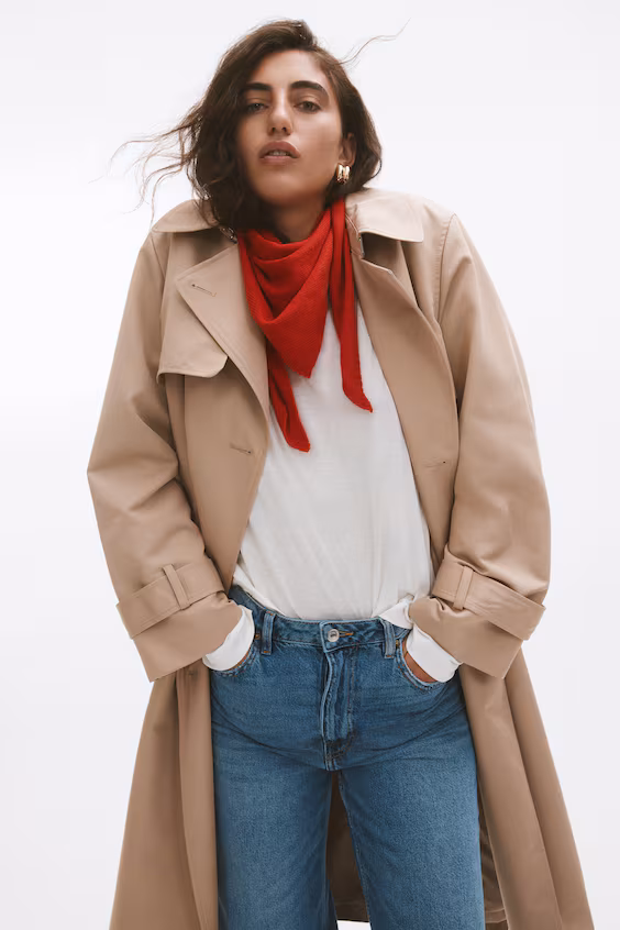 Шарф из тонкого трикотажа