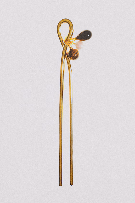 Заколка для волос с подвеской