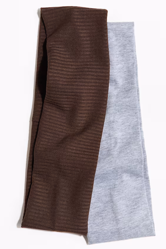 Набор из 2 лент для волос из джерси