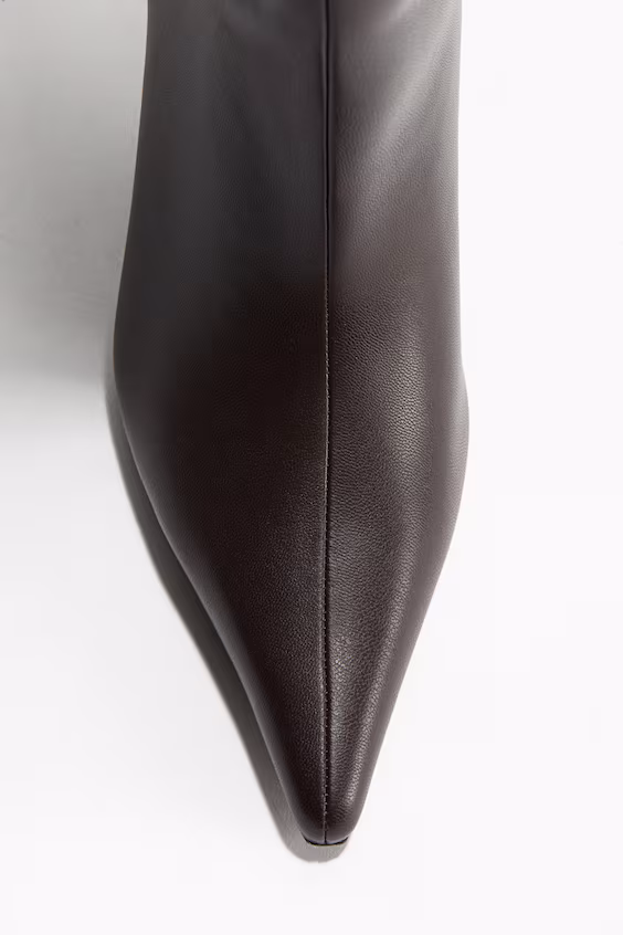 Сапоги до колена с меховой отделкой