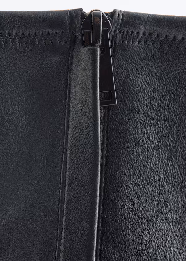 Сапоги-чулки из натуральной кожи