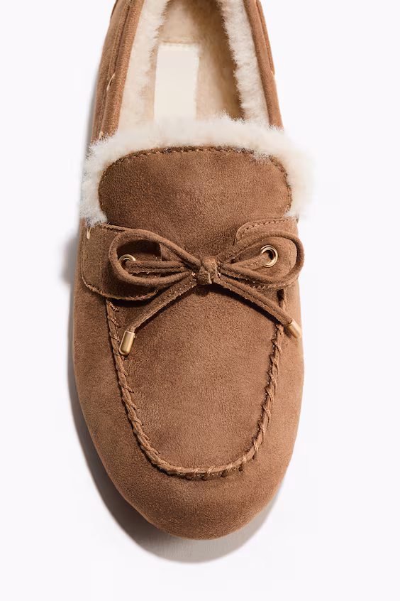 Лоферы с теплым подкладом