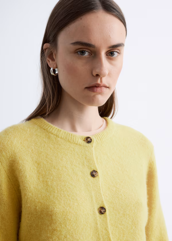 Кардиган из смеси альпака