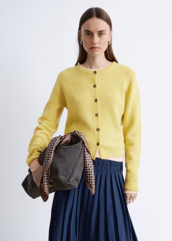 Кардиган из смеси альпака