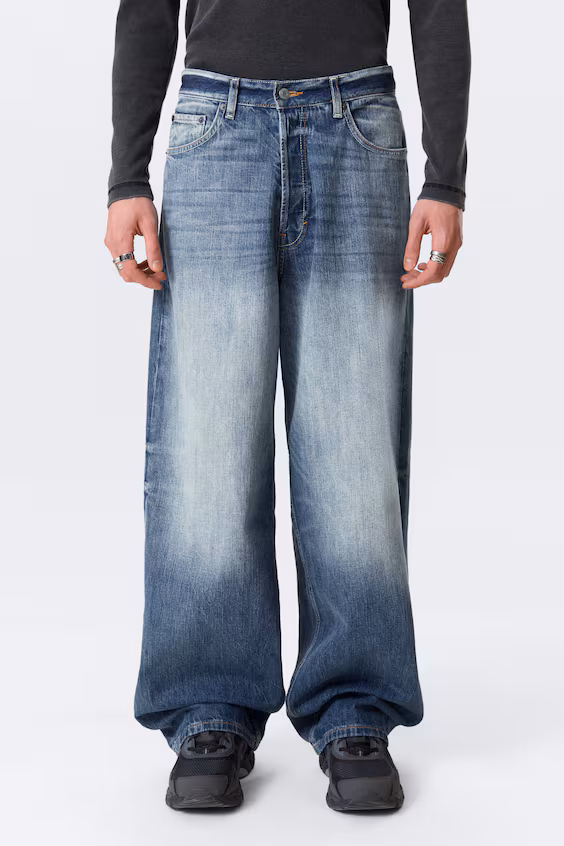 Джинсы унисекс astro mid rise свободного покроя