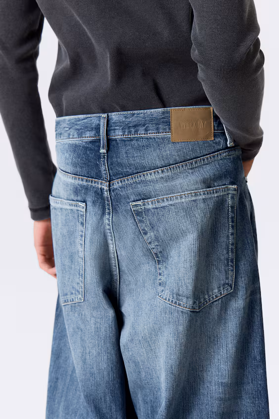 Джинсы унисекс astro mid rise свободного покроя