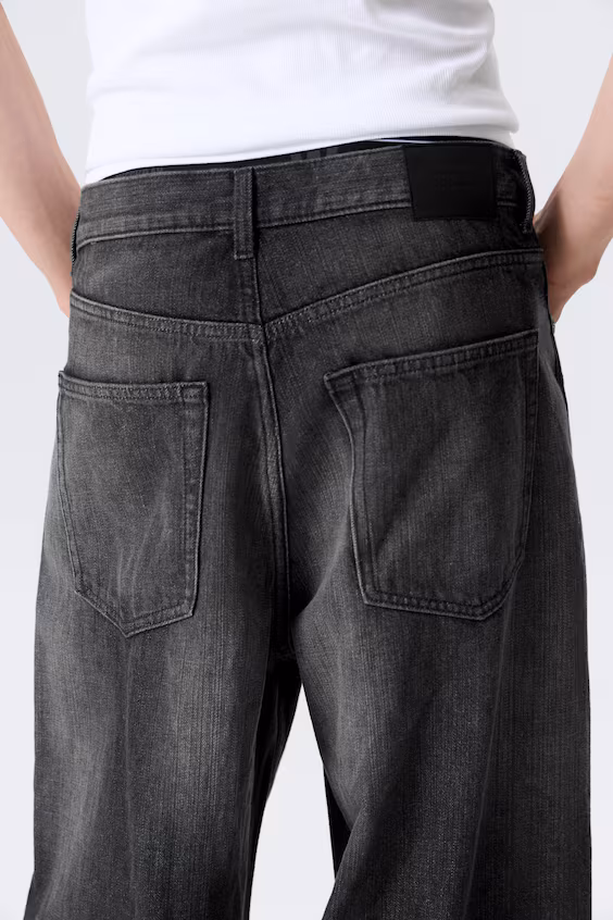 Джинсы унисекс свободного кроя с завышенной посадкой astro mid rise loose baggy leg