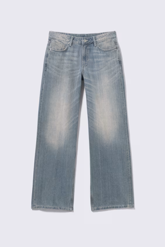 Широкие джинсы с низкой талией ample