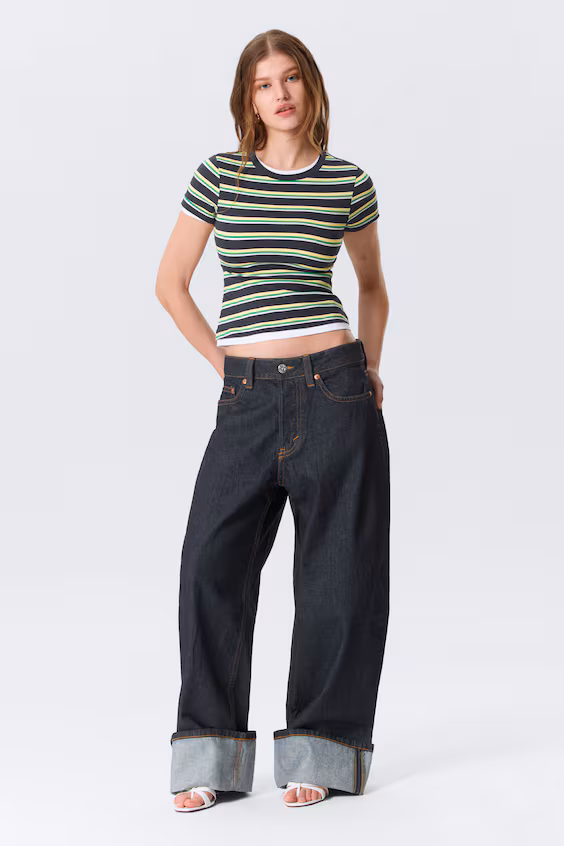 Джинсы baggy с низкой посадкой peggy