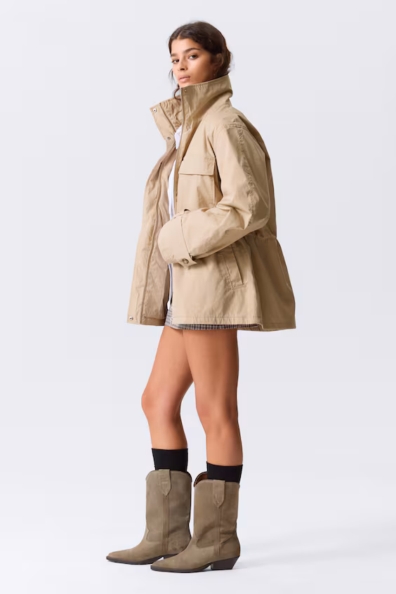 Утилитарный куртка из легкой ткани