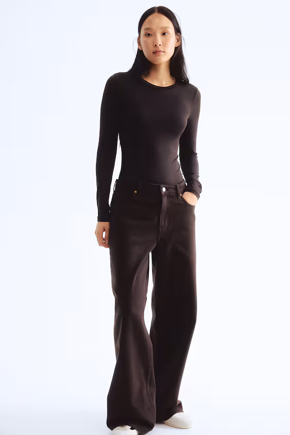 Тело с длинными рукавами из микрофибры