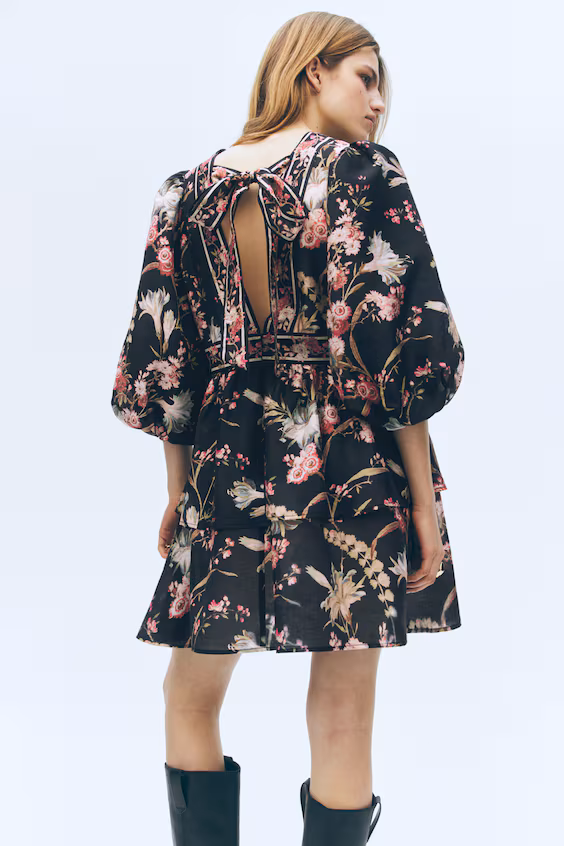 Платье из льняной смеси