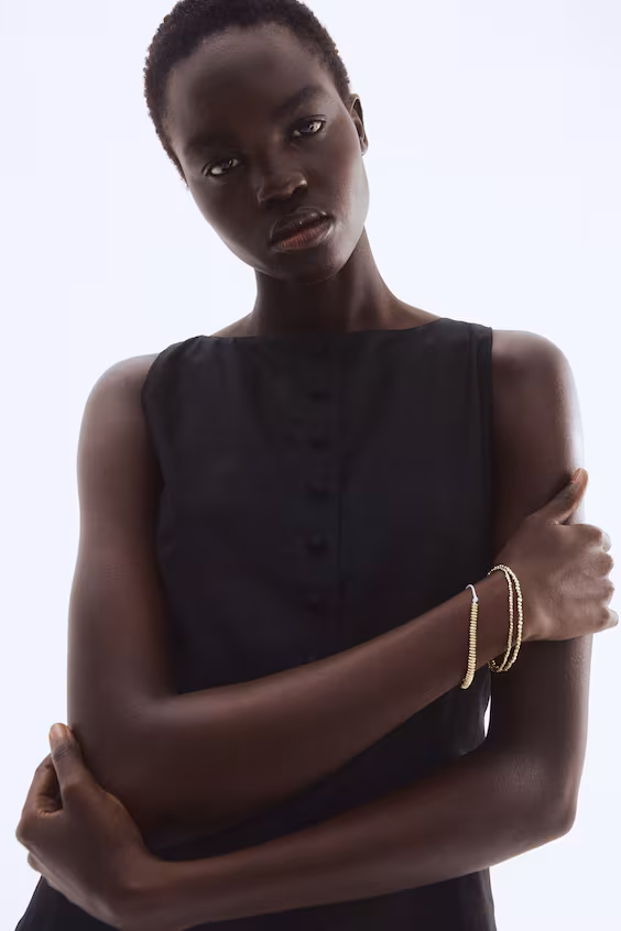 Платье из льняной смеси