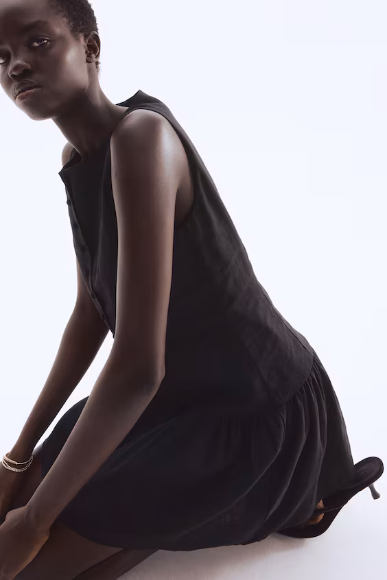 Платье из льняной смеси