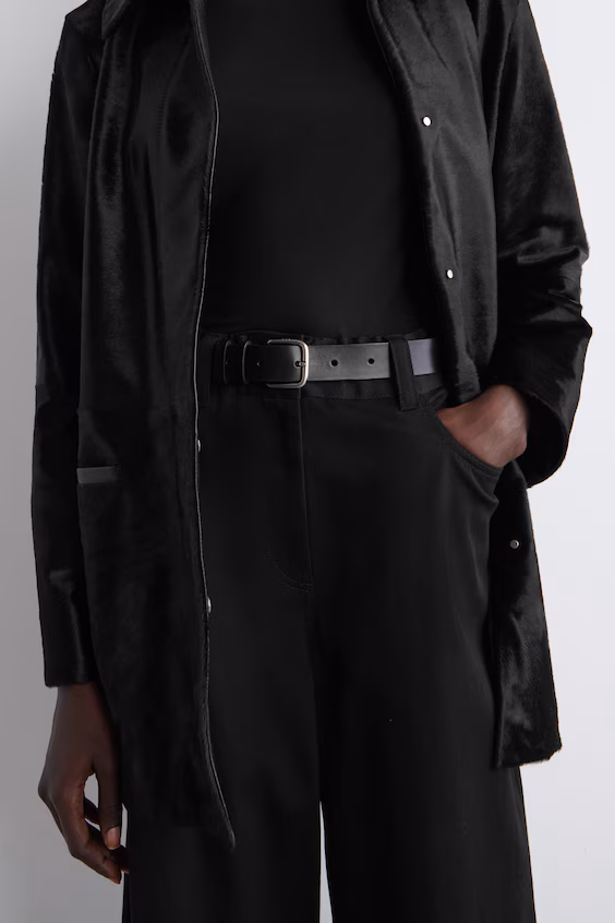 Брюки из хлопка с широкими штанинами