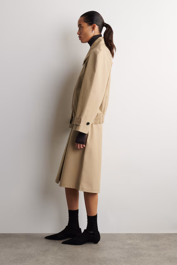 Хлопковая куртка с круглым кроем