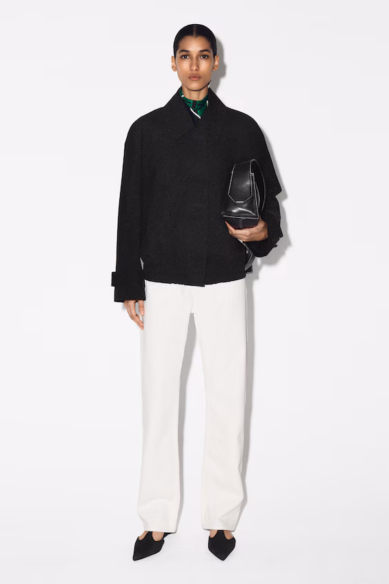 Хлопковая куртка с круглым кроем