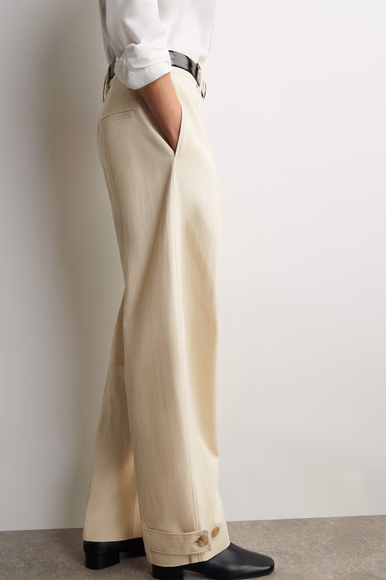 Брюки-карго из хлопка с барабанными ногами