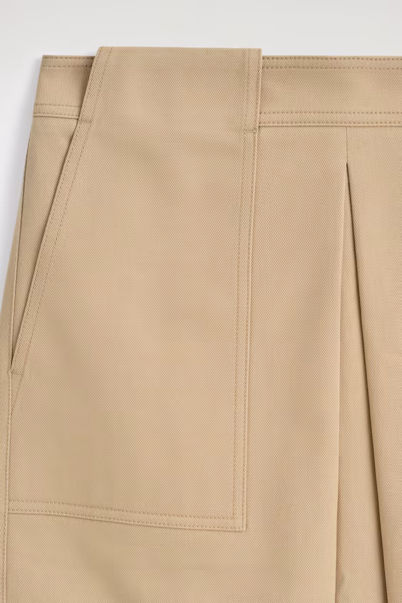 Юбка миди солнце в стиле плиссе из хлопка