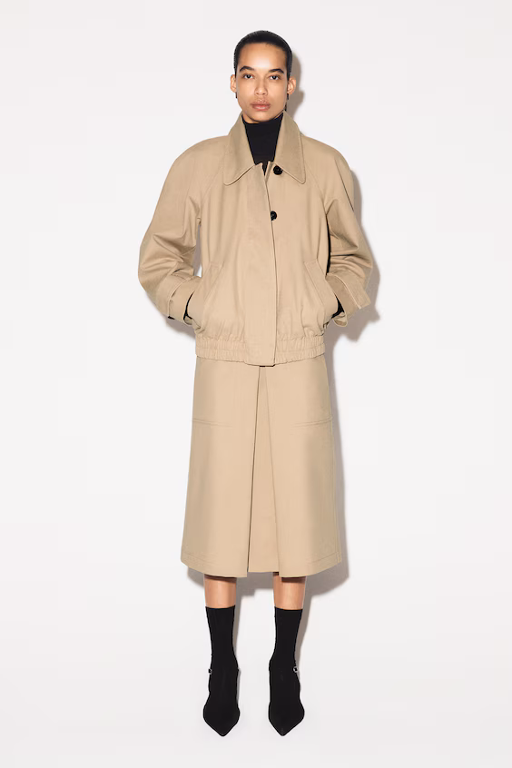 Юбка миди солнце в стиле плиссе из хлопка