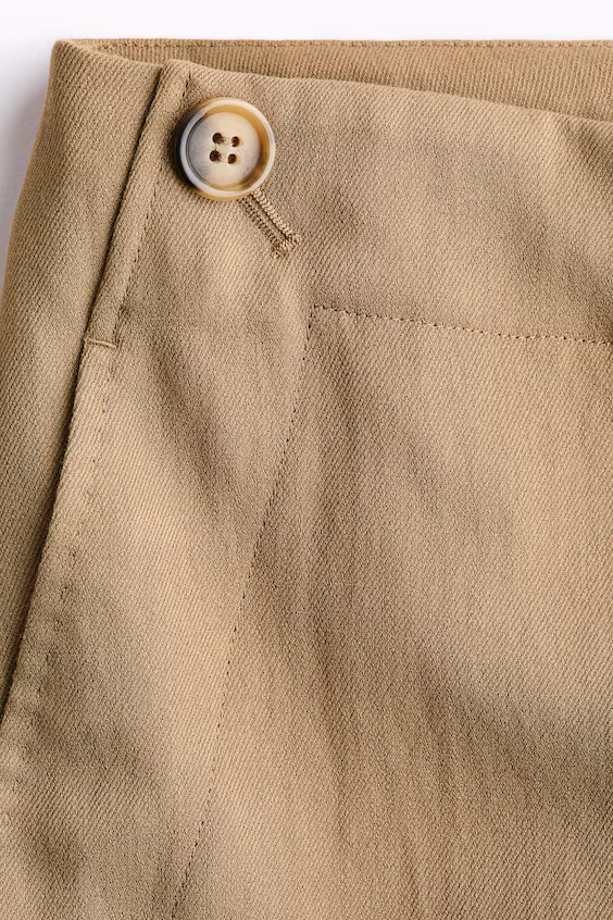 Классические брюки из хлопкового штапеля