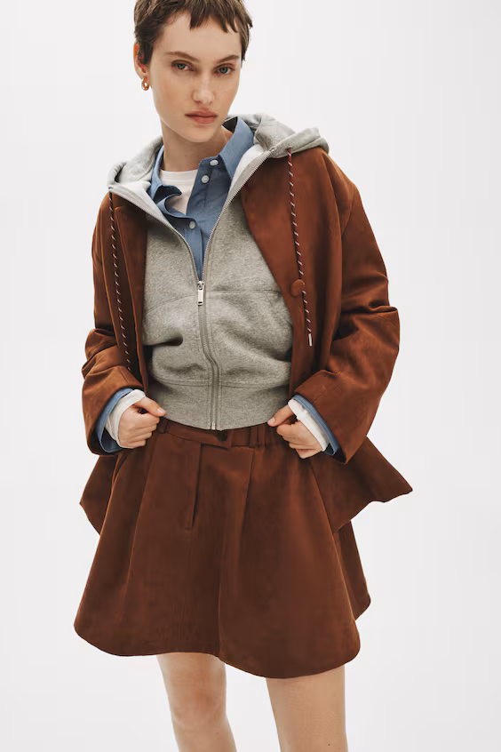 Плиссированная мини-юбка