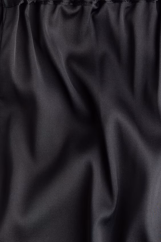 Брюки с вышивкой из атласа