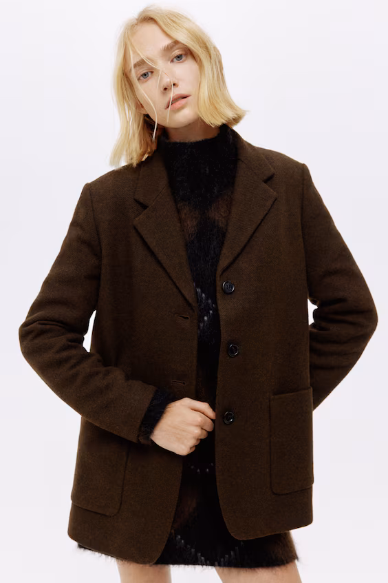 Блейзер с одним пуговицей h&m