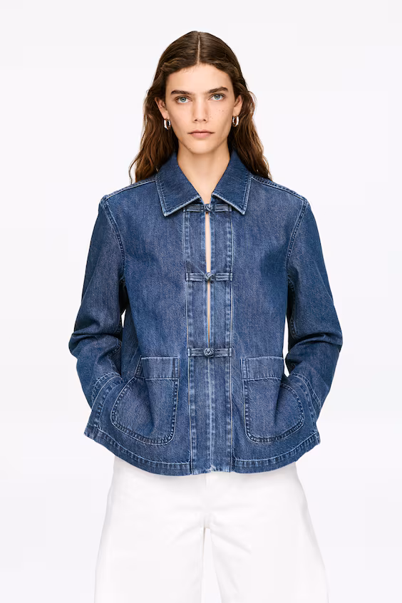 Жакет из джинсовой ткани