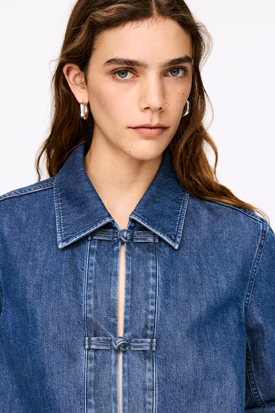 Жакет из джинсовой ткани