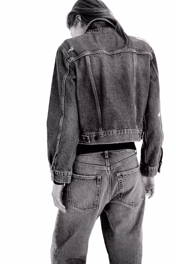 Джинсовый бомбер