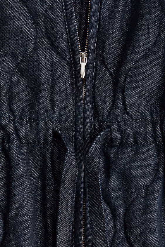 Стеганая джинсовая куртка