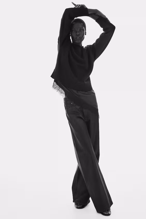 Свитер с эффектом многослойности