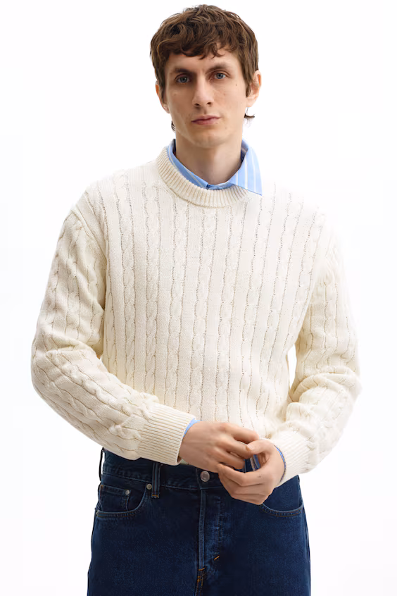 Свитер крупной вязки regular fit