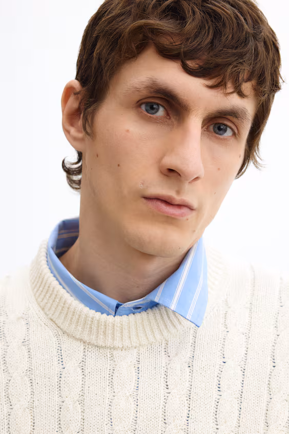 Свитер крупной вязки regular fit