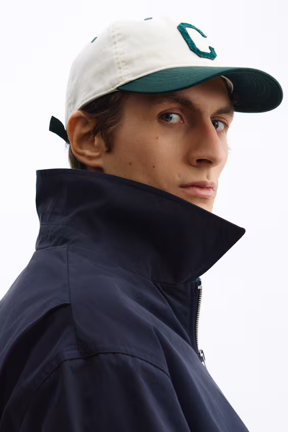 Пальто из хлопка с воротником