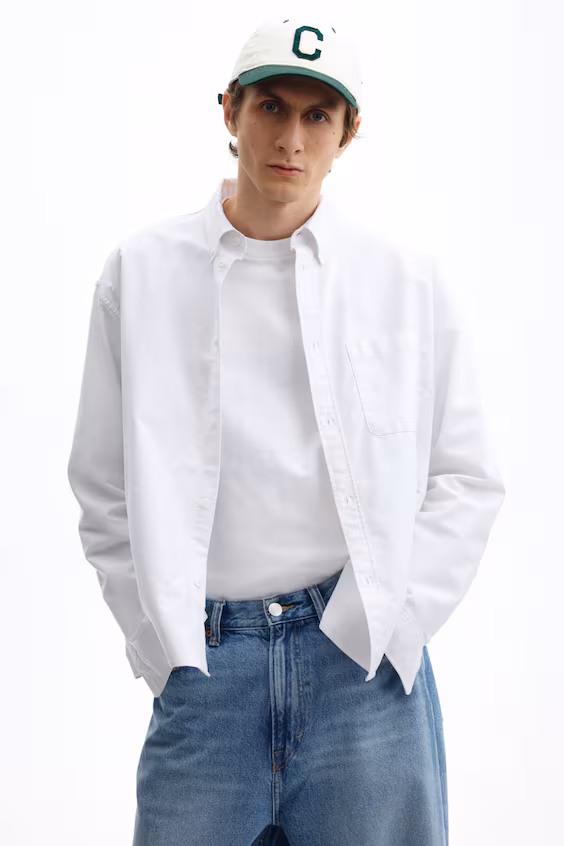 Рубашка oxford свободного кроя