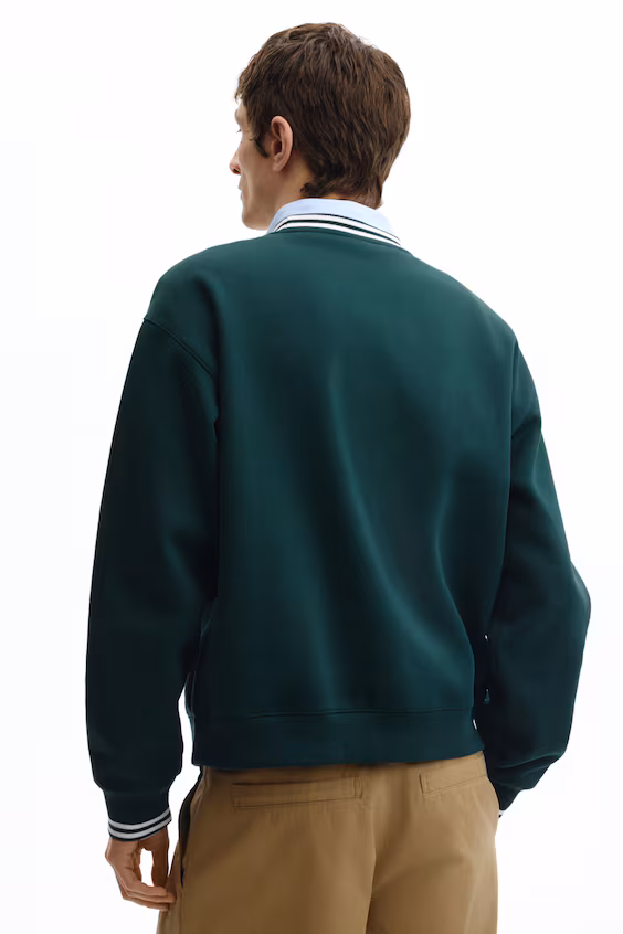 Толстовка с принтом свободного кроя