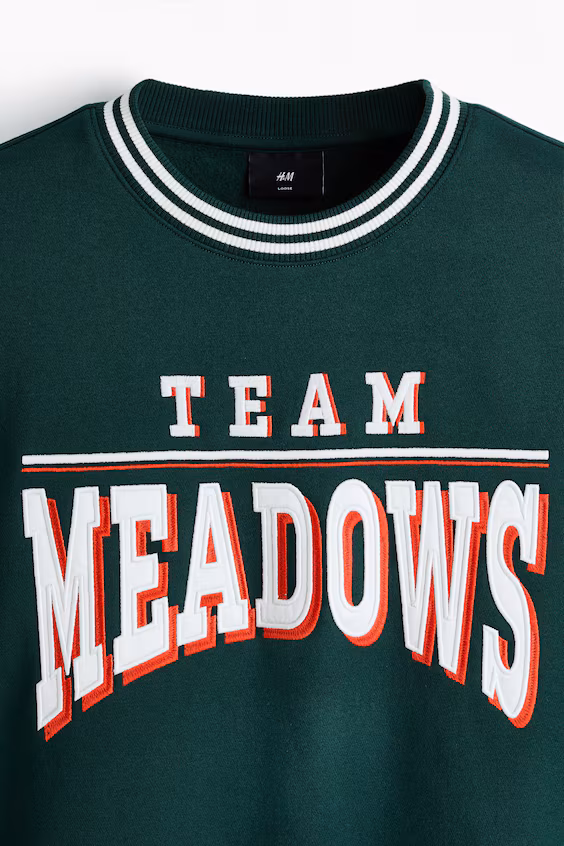 Толстовка с принтом свободного кроя