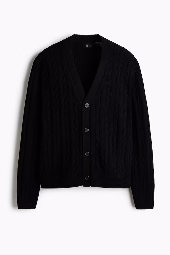 Кардиган из трикотажа свободного кроя