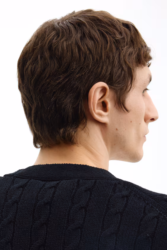 Кардиган из трикотажа свободного кроя