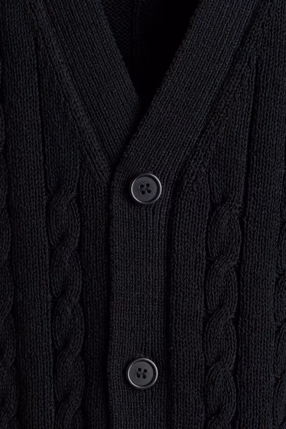 Кардиган из трикотажа свободного кроя