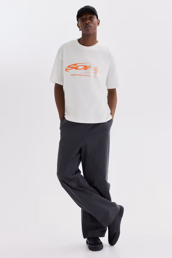 Футболка с принтом свободного кроя