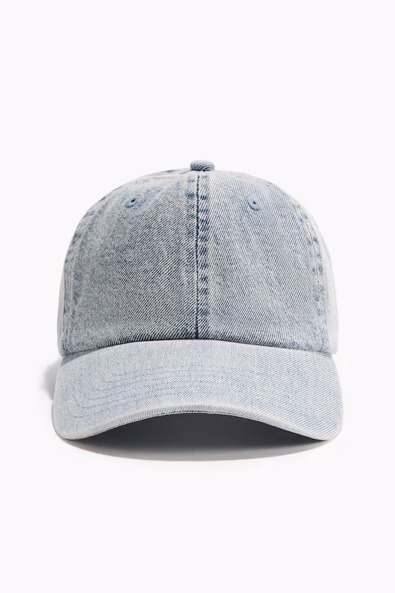 Бейсболка из хлопкового денима