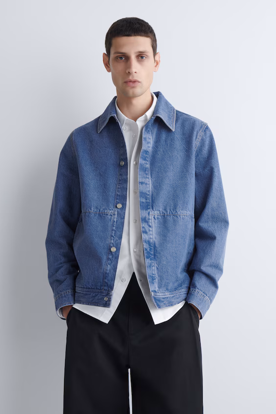 Минималистичный джинсовый кардиган