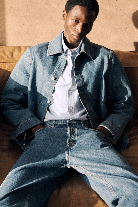 Минималистичный джинсовый кардиган